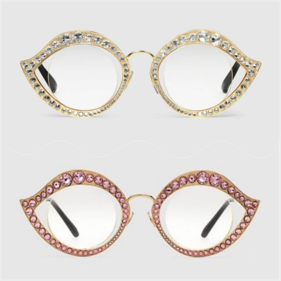 🍒NIB🍒 GUCCI RUNWAY SUNGLASSES SWAROVSKI CRYSTAL - Picture 2 of 8